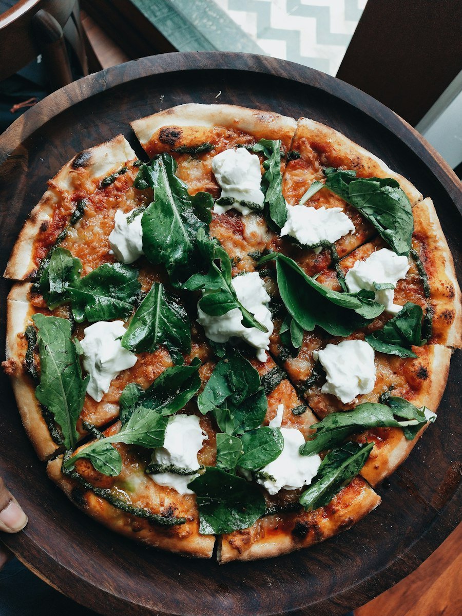 Pizza au fromage de chèvre